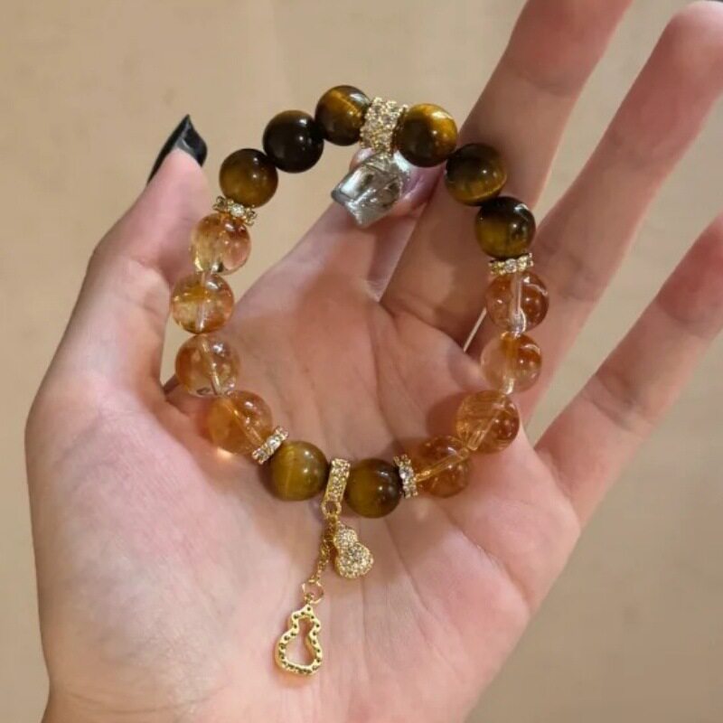 Luxury Citrine Tower Crystal Bracelet