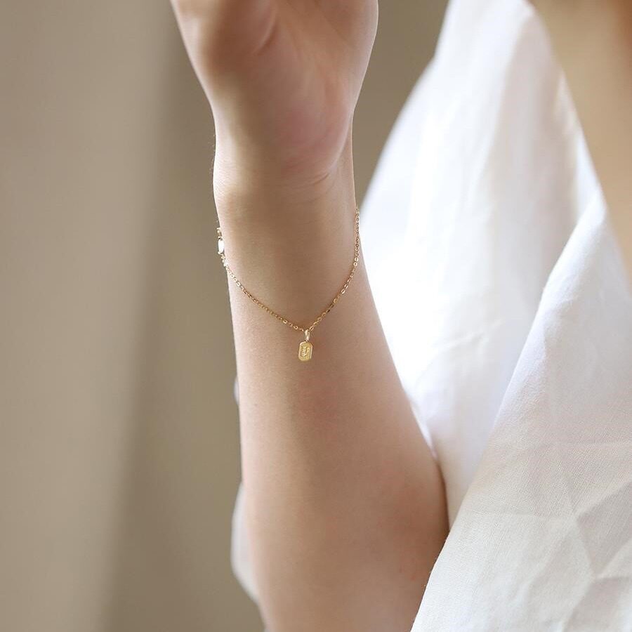 21/5000 9K gold "Happy" Happiness Get rich Good Luck Pendant