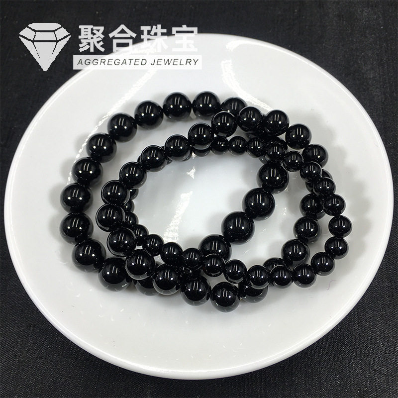 Nature's Art — Raw Black Tourmaline Bracelet