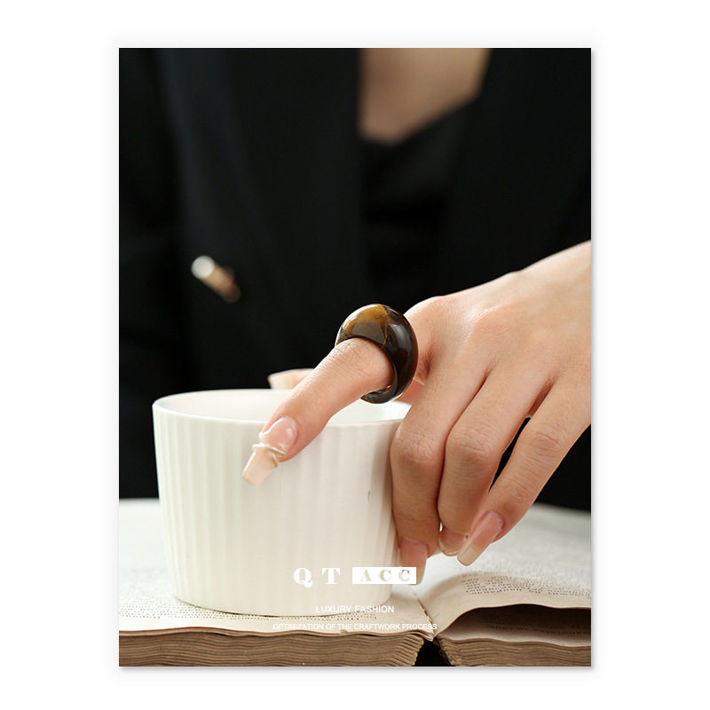 Vintage Minimalist Tiger's Eye Ring