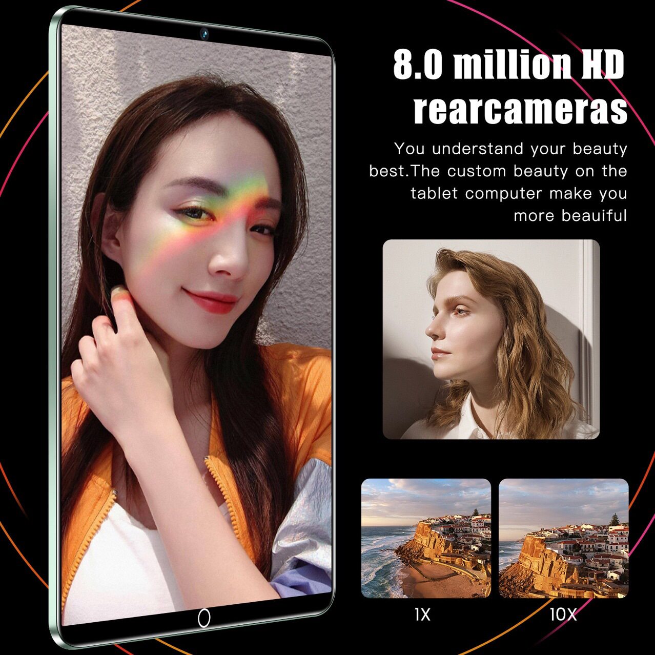 2025新款现货跨境10寸平板电脑源生谷歌英文系统安卓十核高清屏幕