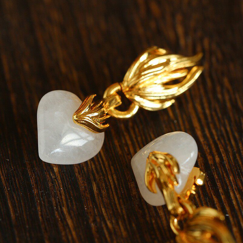 Vintage Clear Quartz Earrings
