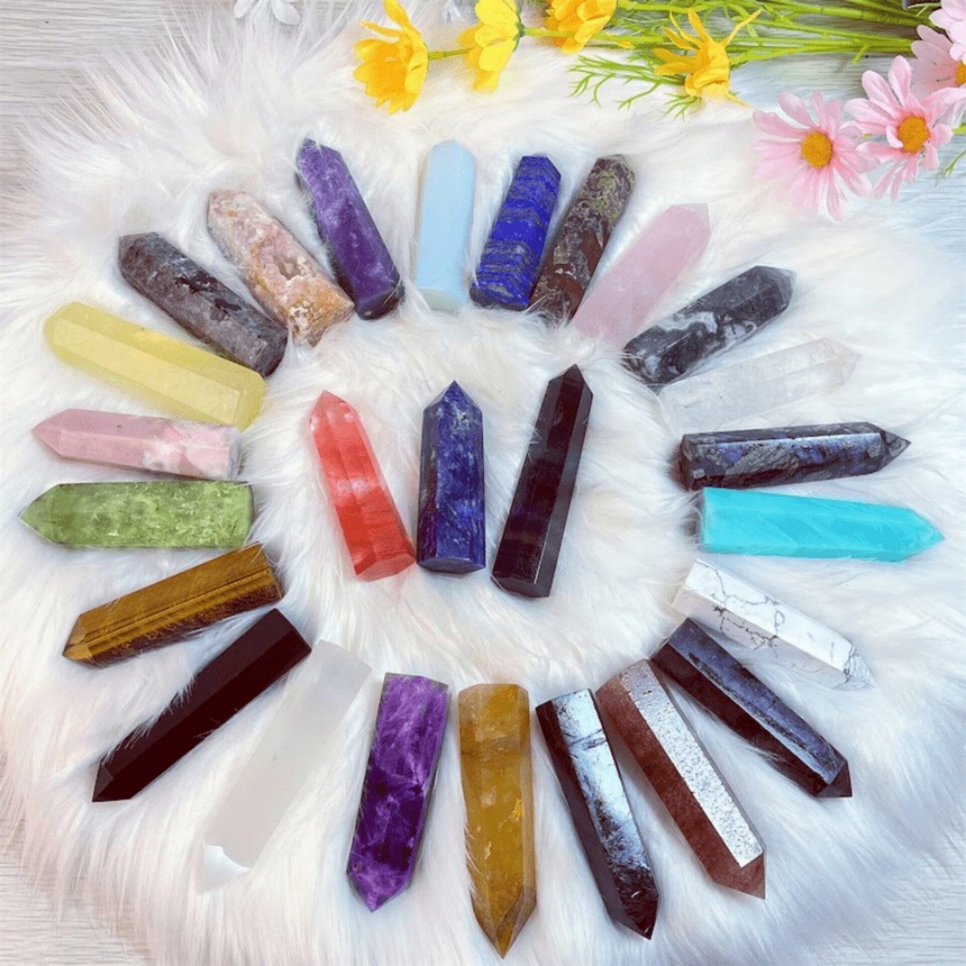 Prismatic Tower — Natural Crystal Hexagonal Point