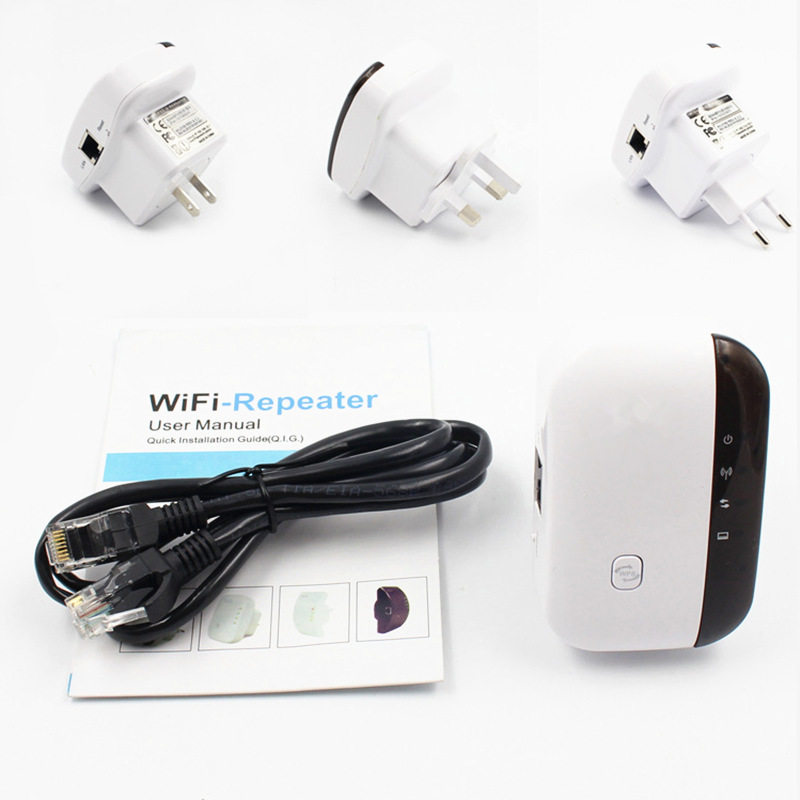 小馒头中继器 wifi网络信号放大器 300M无线路由扩展器增强WiFi