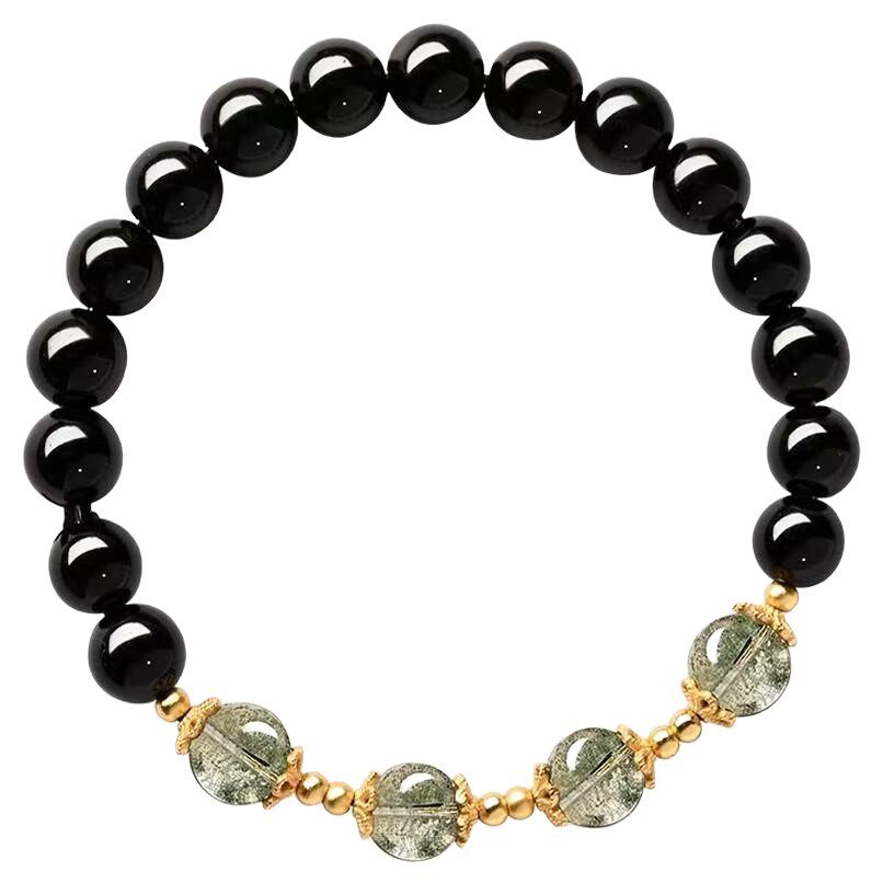 Earth's Treasure — Natural Black Obsidian Bracelet
