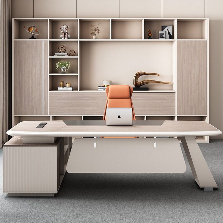 老板桌办公桌椅组合简约现代总裁桌主管桌经理桌椅时尚轻奢大班台