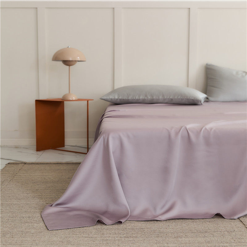 纯色100支兰精天丝床笠罩单件夏天冰丝裸睡莱赛尔床罩套床单被套