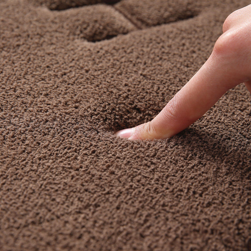 仿羊绒记忆棉地垫浴室卫生间珊瑚绒吸水地毯厨房客厅脚垫工厂代发