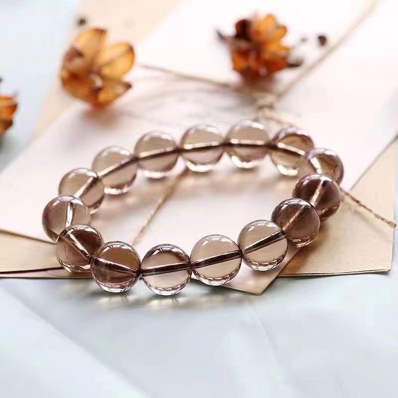 Ice-Grade Smoky Quartz Bracelet