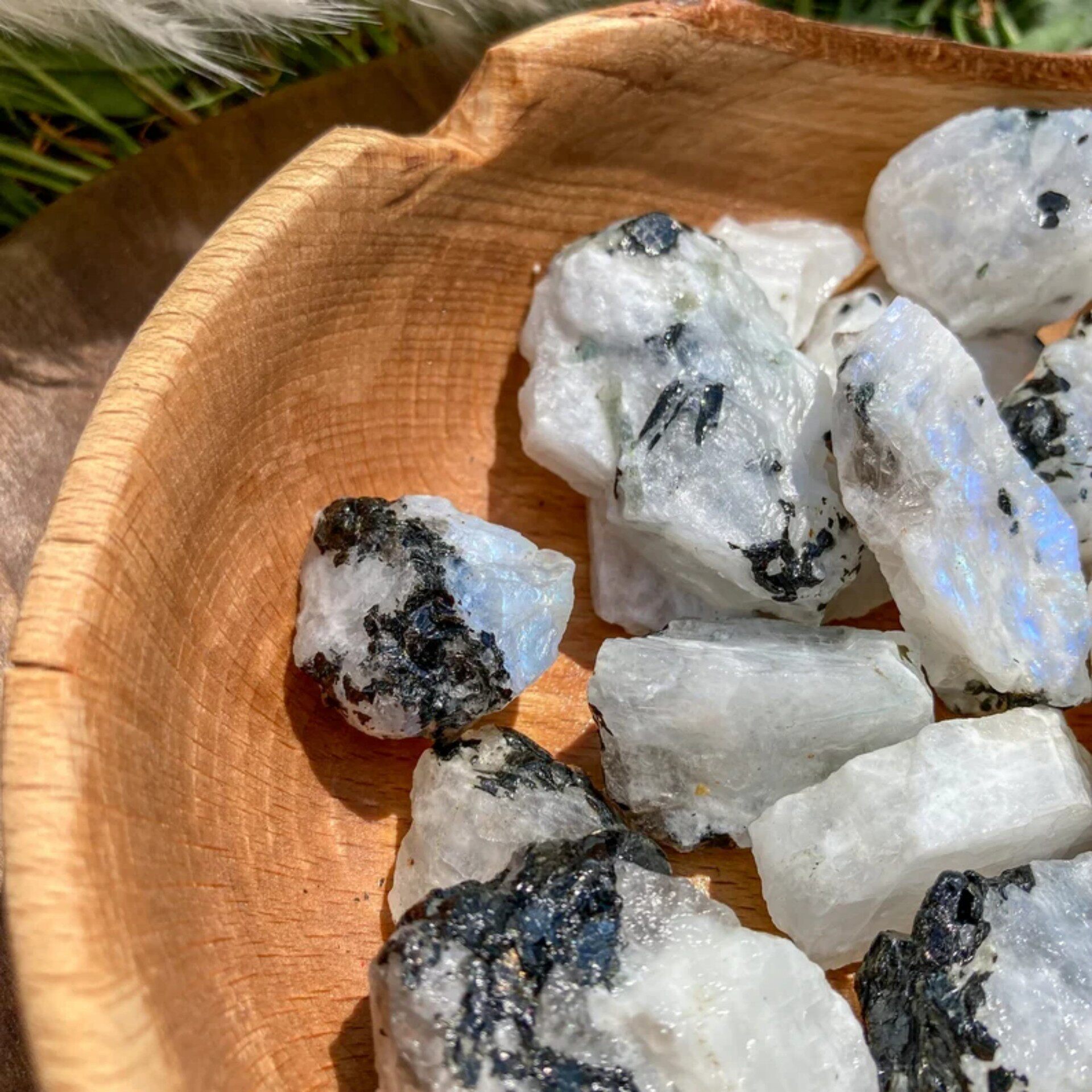 Lunar Slice — Moroccan Selenite Raw Crystal Slab