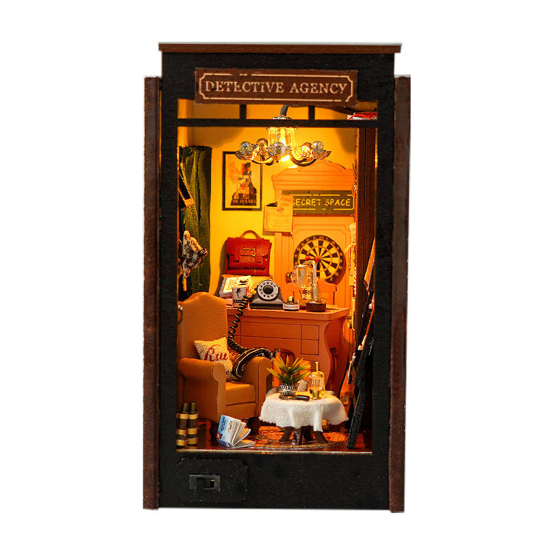 DIY小屋创意日记书立手工拼装建筑模型创意微缩场景生日礼物玩具