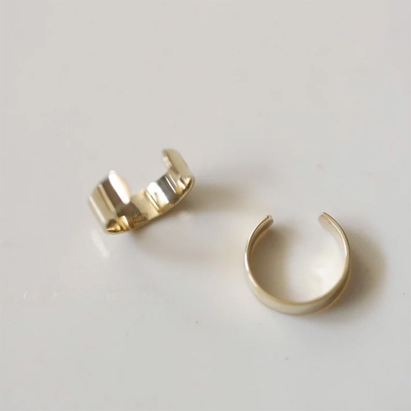 9K gold C-shaped ear bone clip