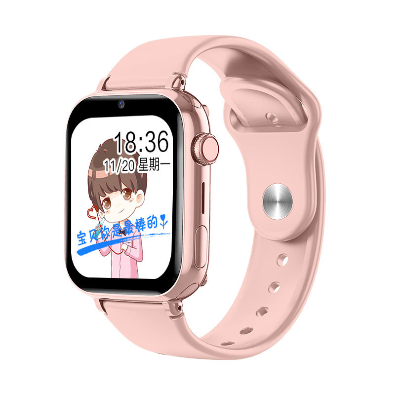 4G儿童智能电话手表可视频定位测心率体温多功能手表厂家直售