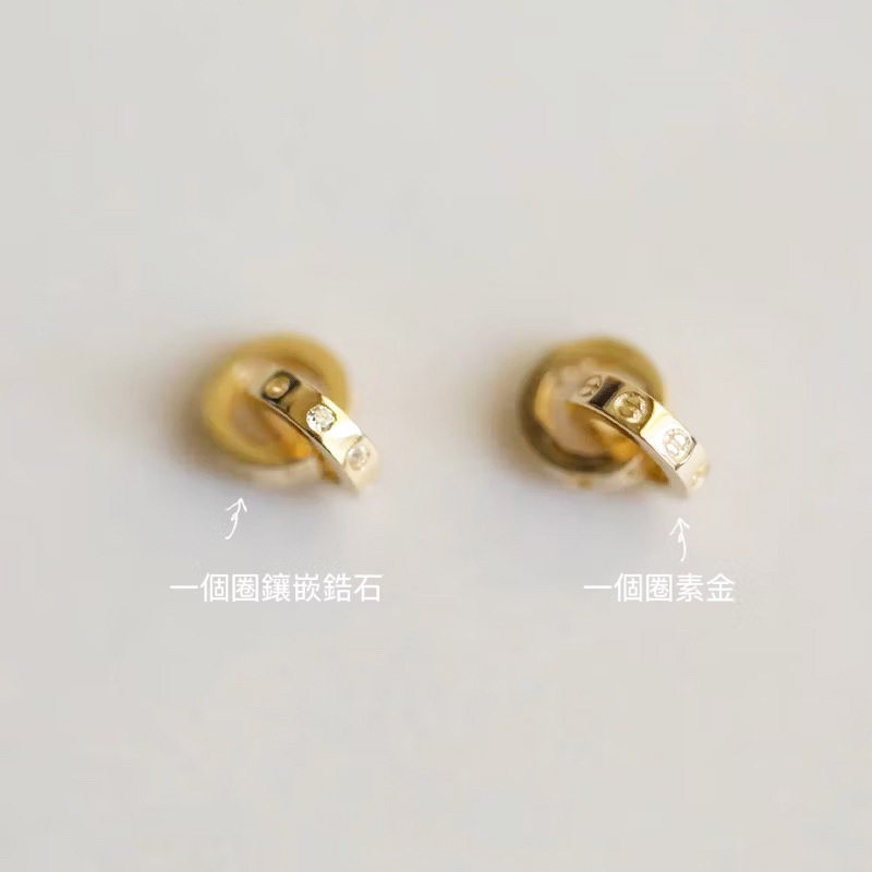 9K金 双圈吊坠