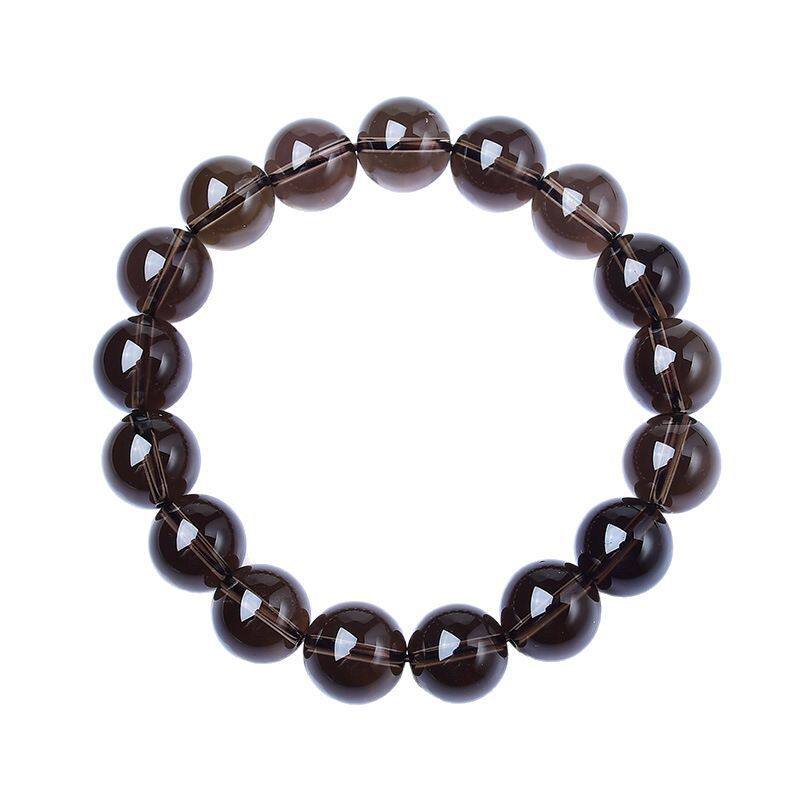 Ice-Grade Glass-Grade Smoky Quartz Bracelet