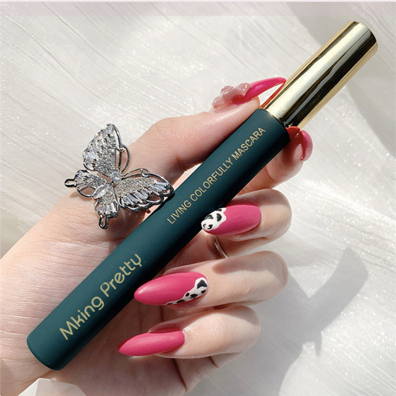 MKING PRETTY彩色睫毛膏女卷翘细刷头浓密不晕染直播一件代发