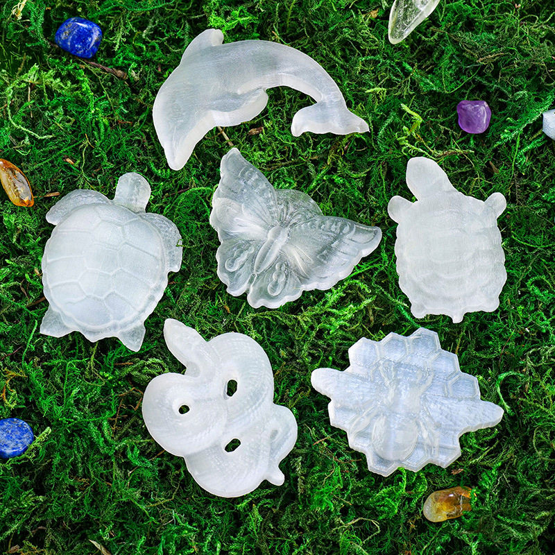 Nature's Art — Raw Selenite Raw Cluster