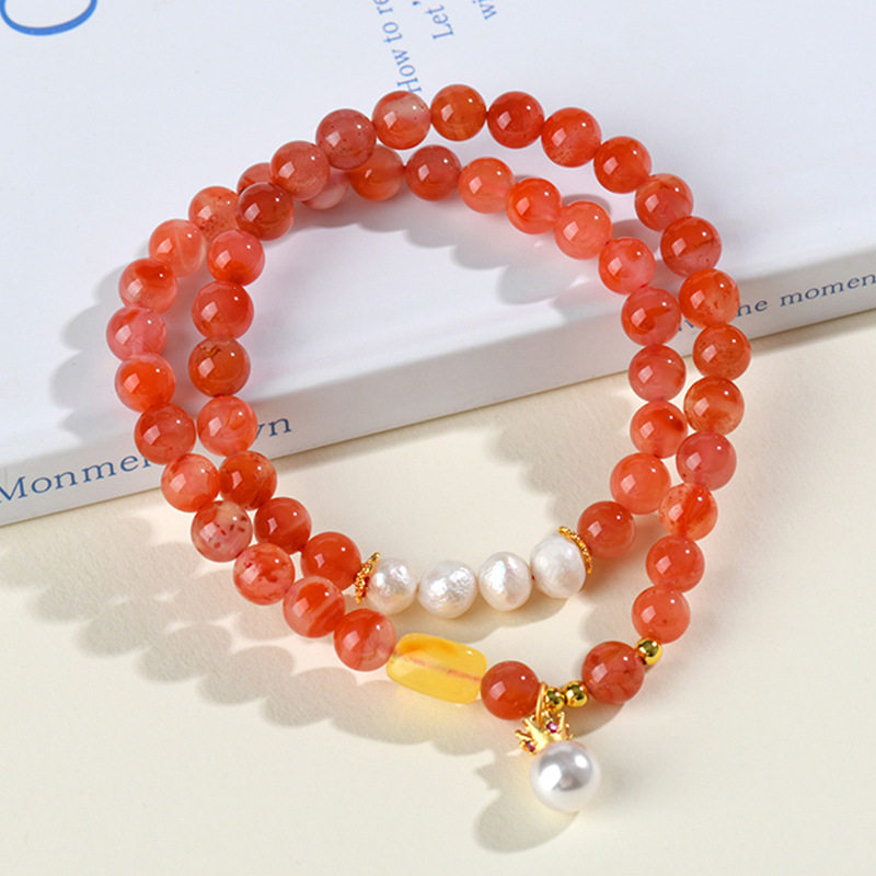 Double-Wrap Agate Bracelet