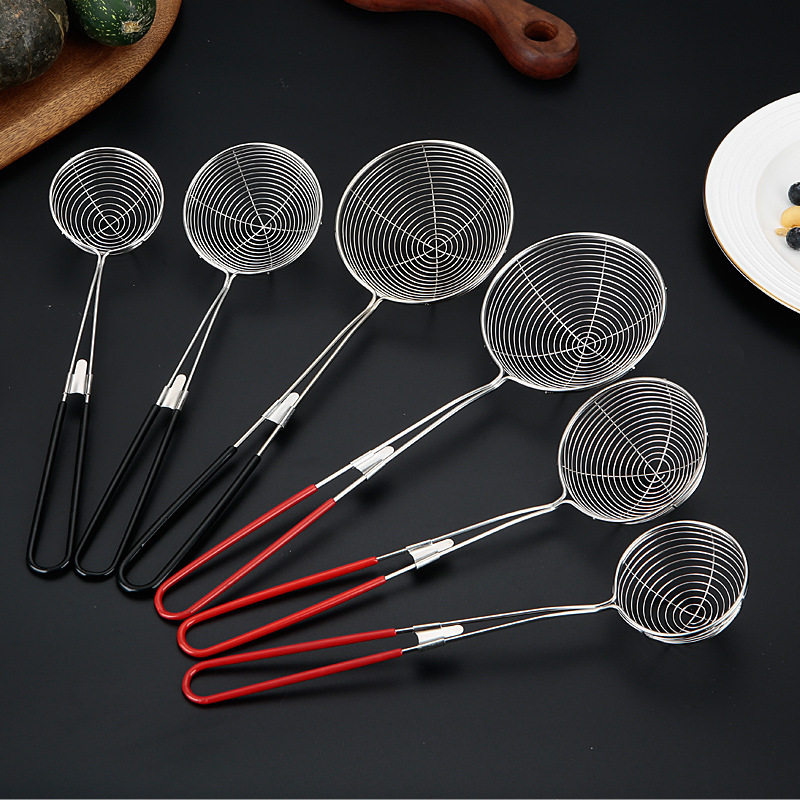 不锈钢小漏勺 线漏不锈钢捞篱家用油炸捞薯条奶茶店小捞勺