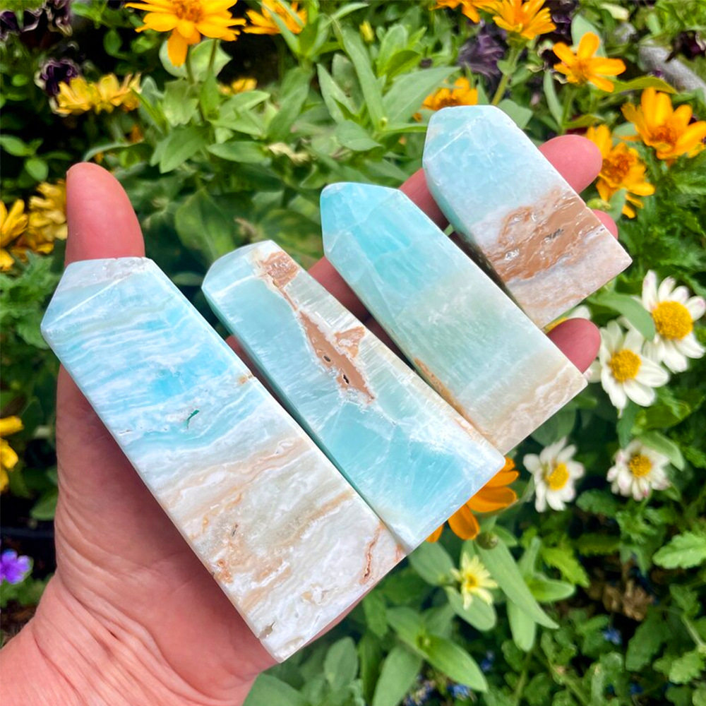 Iceland Prism — White Calcite Rainbow Flash Crystal Sphere