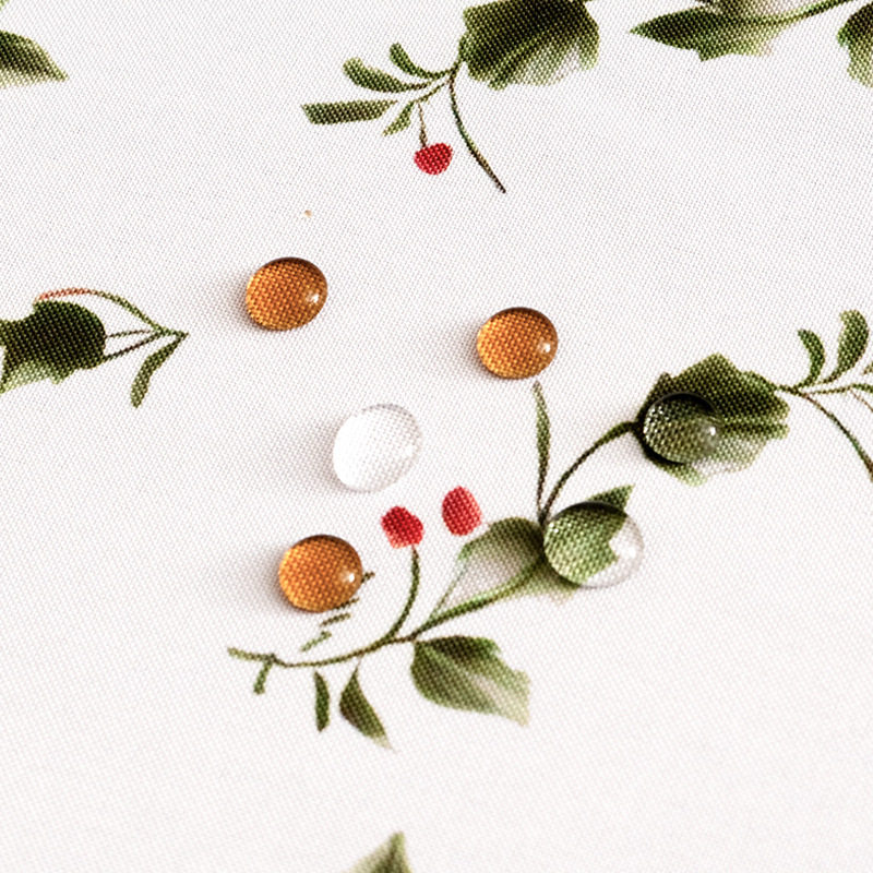 跨境专供圣诞节印花桌布氛围感餐厅餐桌布家用防水耐磨茶几盖布