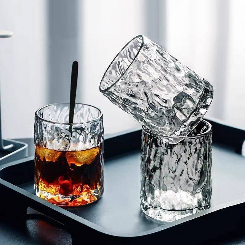 冰川玻璃杯套装杯子家用水杯水壶客厅加厚耐热喝水啤酒杯待客茶杯