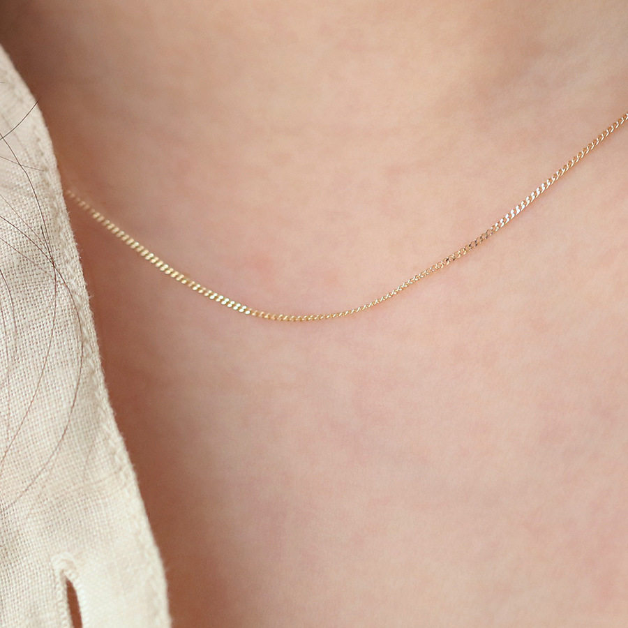 14K gold side chain bracelet/necklace