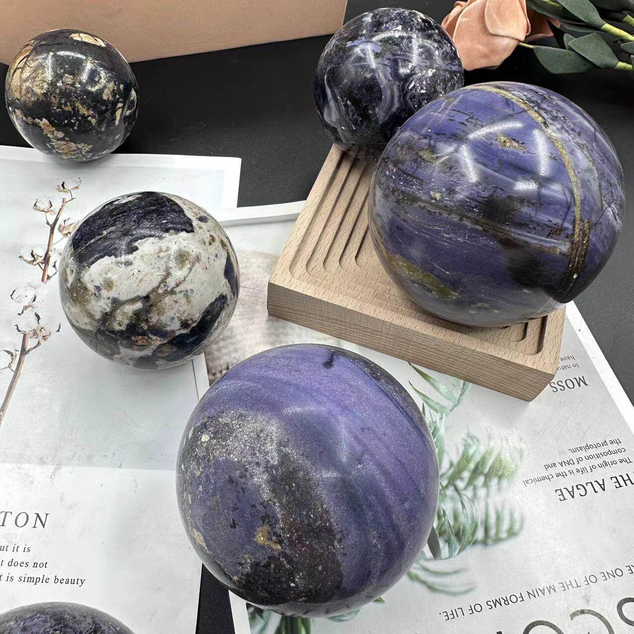 Nature's Art — Raw Fluorite Sphere