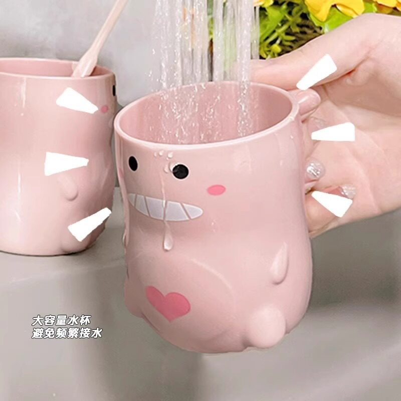 卡通洗漱杯防摔漱口刷牙杯牙刷恐龙杯子宝宝家用可爱男女孩创意杯