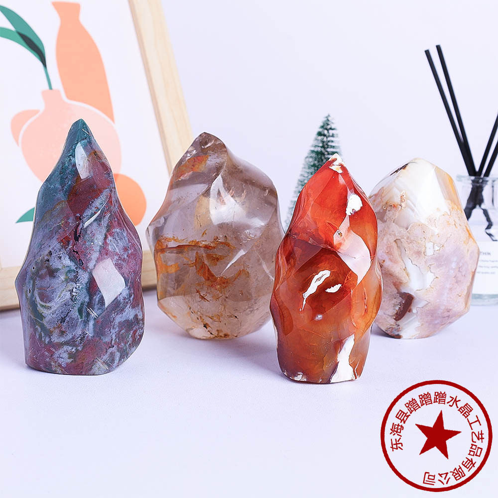 Prismatic Tower — Natural Crystal Hexagonal Point