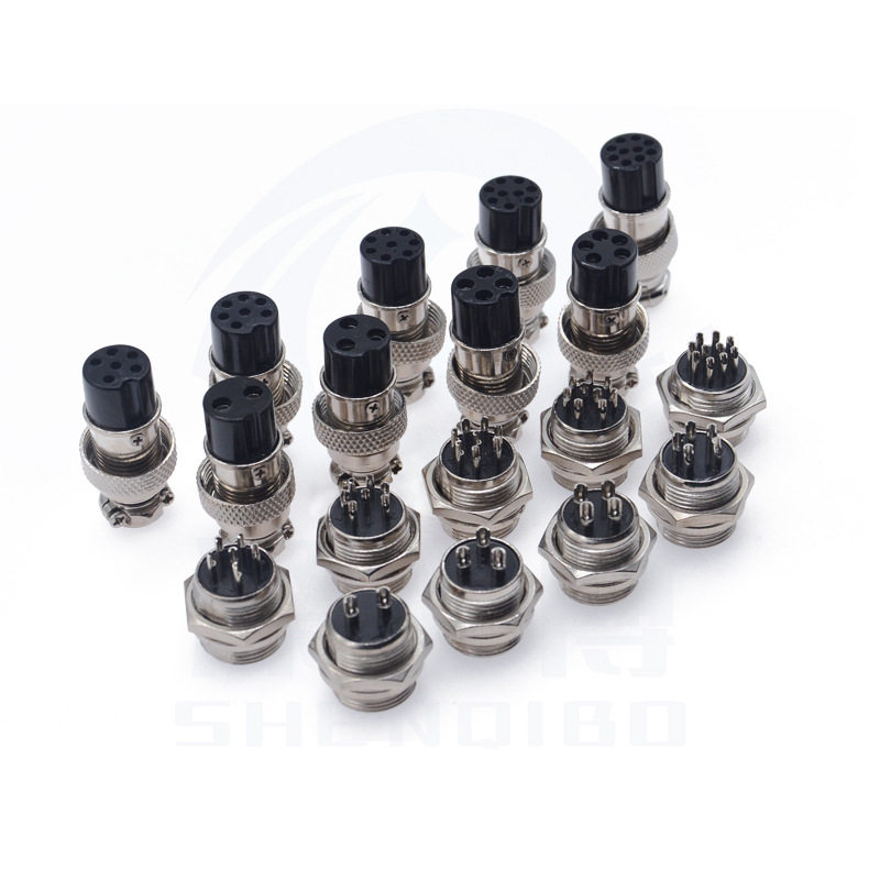 优质航空插头插座GX16-2/3/4/5/6/7/8/9/10公母头 六角固定式M16