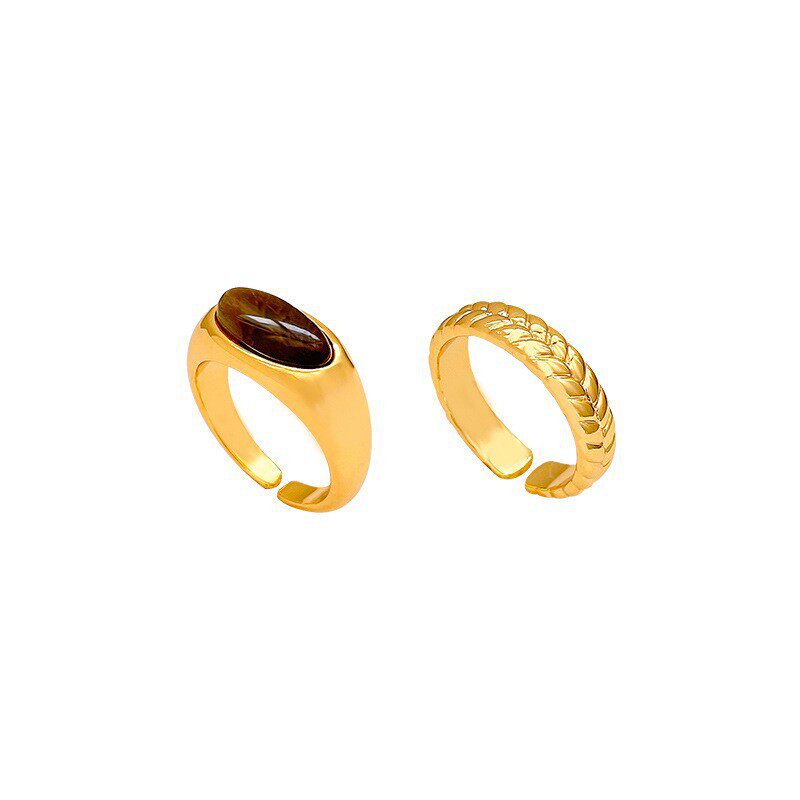 Vintage Minimalist Tiger's Eye Ring