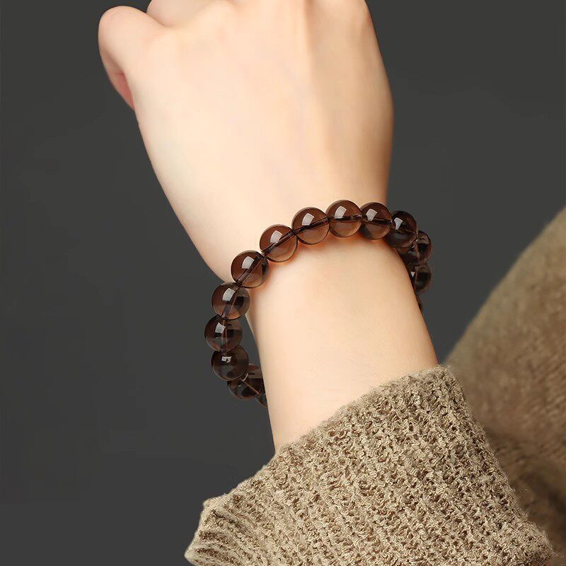 Ice-Grade Smoky Quartz Bracelet