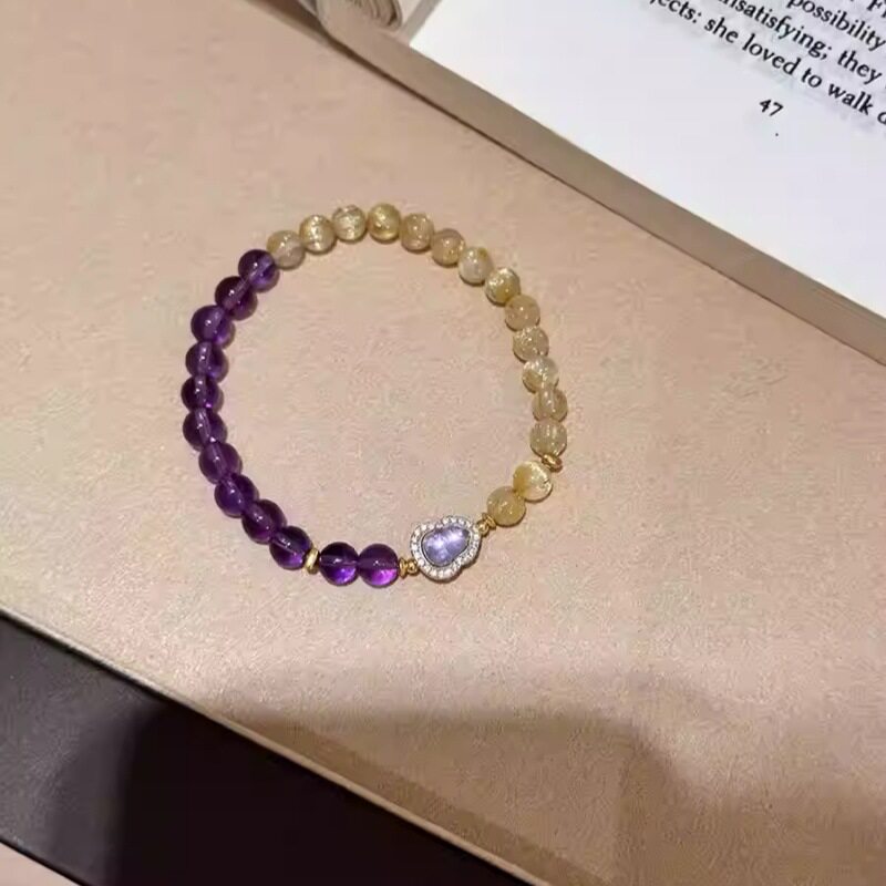 Golden Rutilated Quartz Bracelet