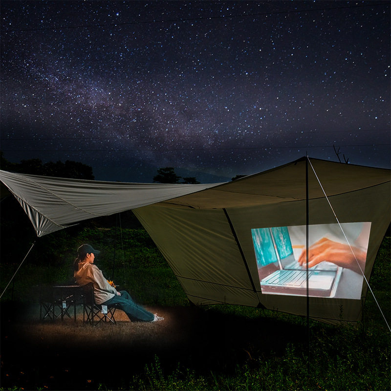 天幕帐篷户外防晒防大雨加厚家庭野餐沙滩遮阳棚野营哈比烧烤凉棚