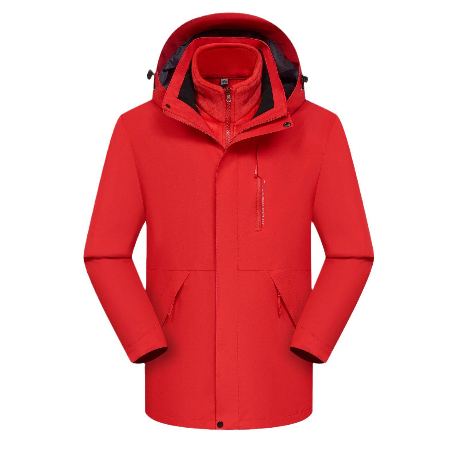 工厂直销防水防风冲锋衣三合一工作服男女印字logo加绒加厚外套