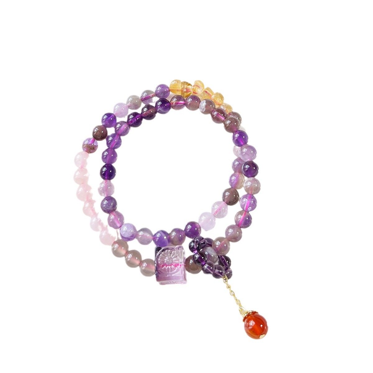 Natural Amethyst Bracelet for Women | Attract Wealth and Good Luck, Bring Good Fortune