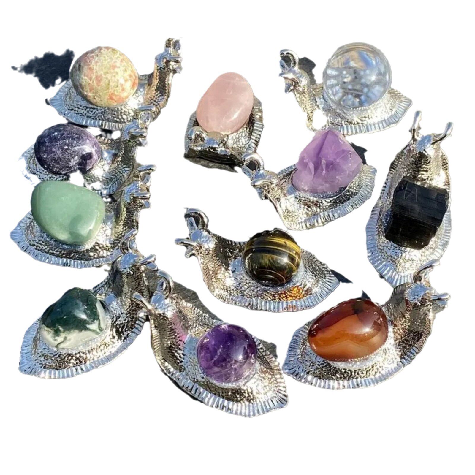 Spirit Beads — Natural Crystal & Agate Energy Bracelet