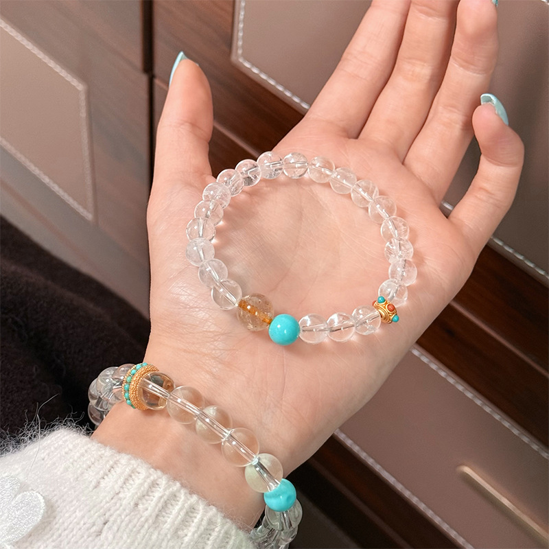 Natural Clear Crystal Energy Bracelet | Purify the Soul, Attract Wealth, Enhance Luck, Energy Healing