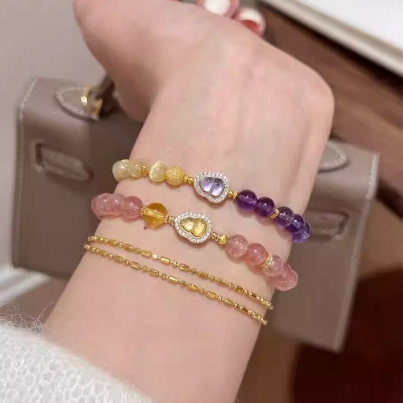 Golden Rutilated Quartz Bracelet