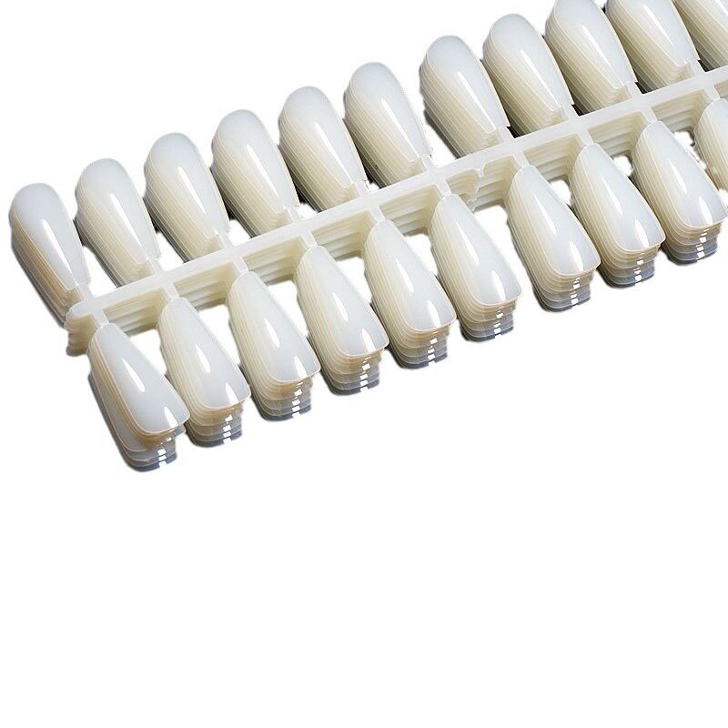 美甲打板甲片长尖长梯高透甲作品展示油胶颜色打板初学者练习甲片