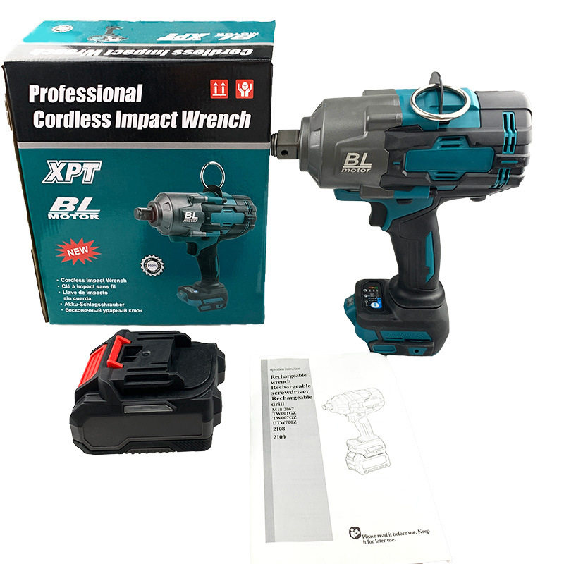 2100N电扳手大扭力无刷锂电大功率汽修充电风炮紧固扳手外贸跨境