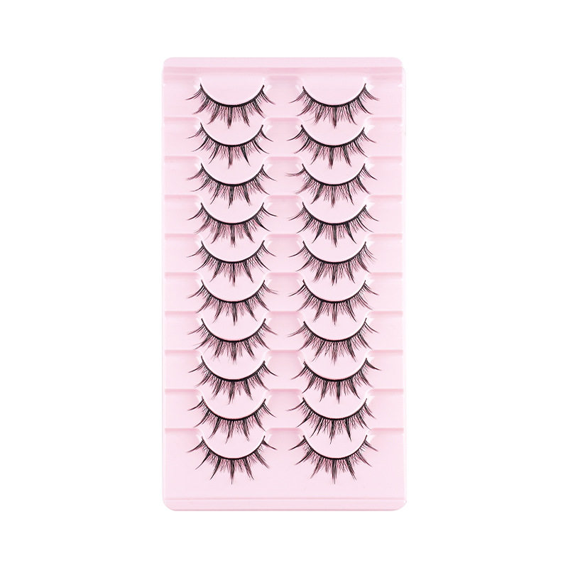 10对硬梗假睫毛妈生感漫画小恶魔假睫毛硬梗假睫毛可撑假眼睫毛