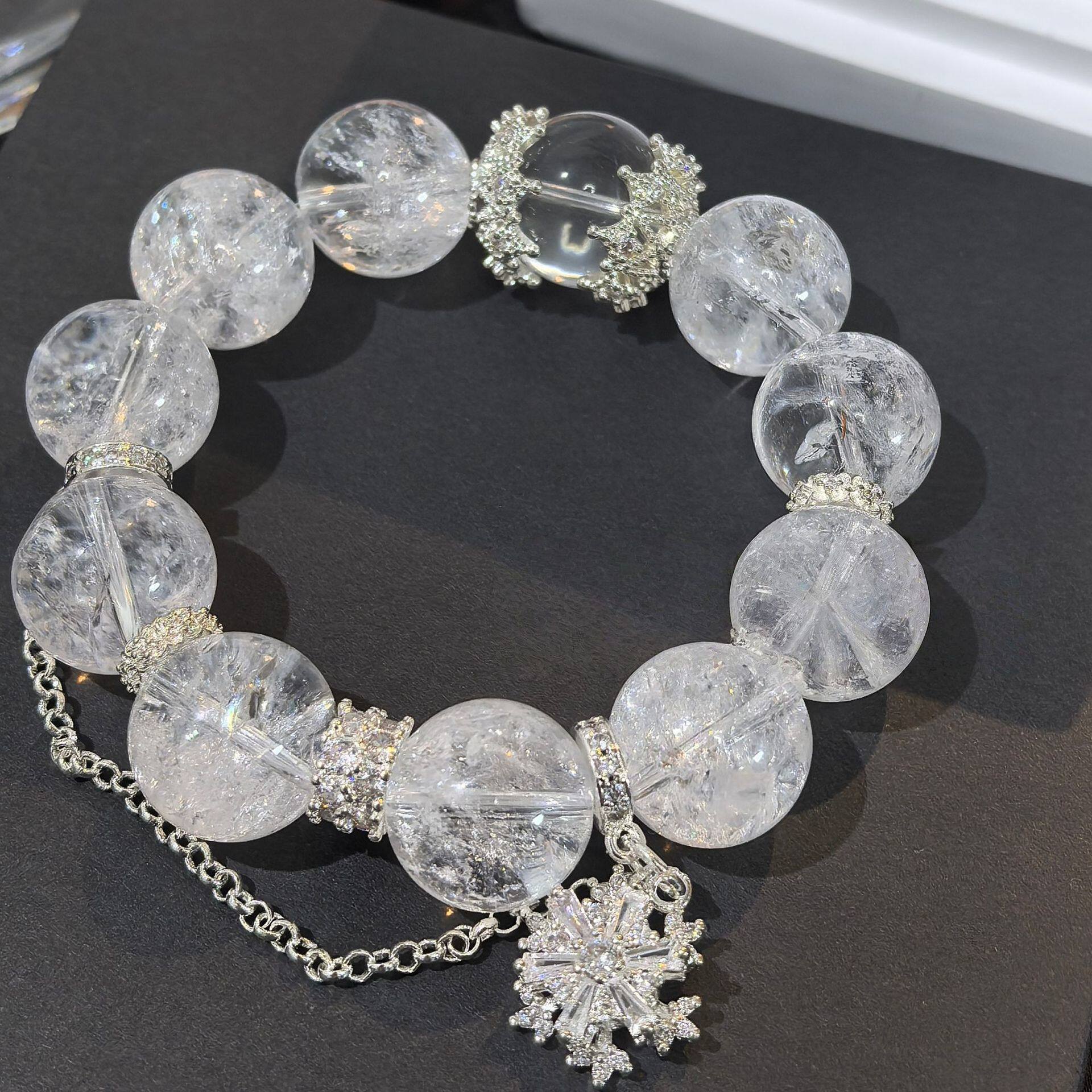 Designer Luxury Clear Quartz Bracelet