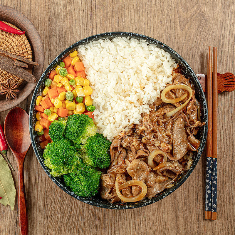 谷言预制菜料理包日式肥牛180g外卖冷冻中餐菜肴包商用批发