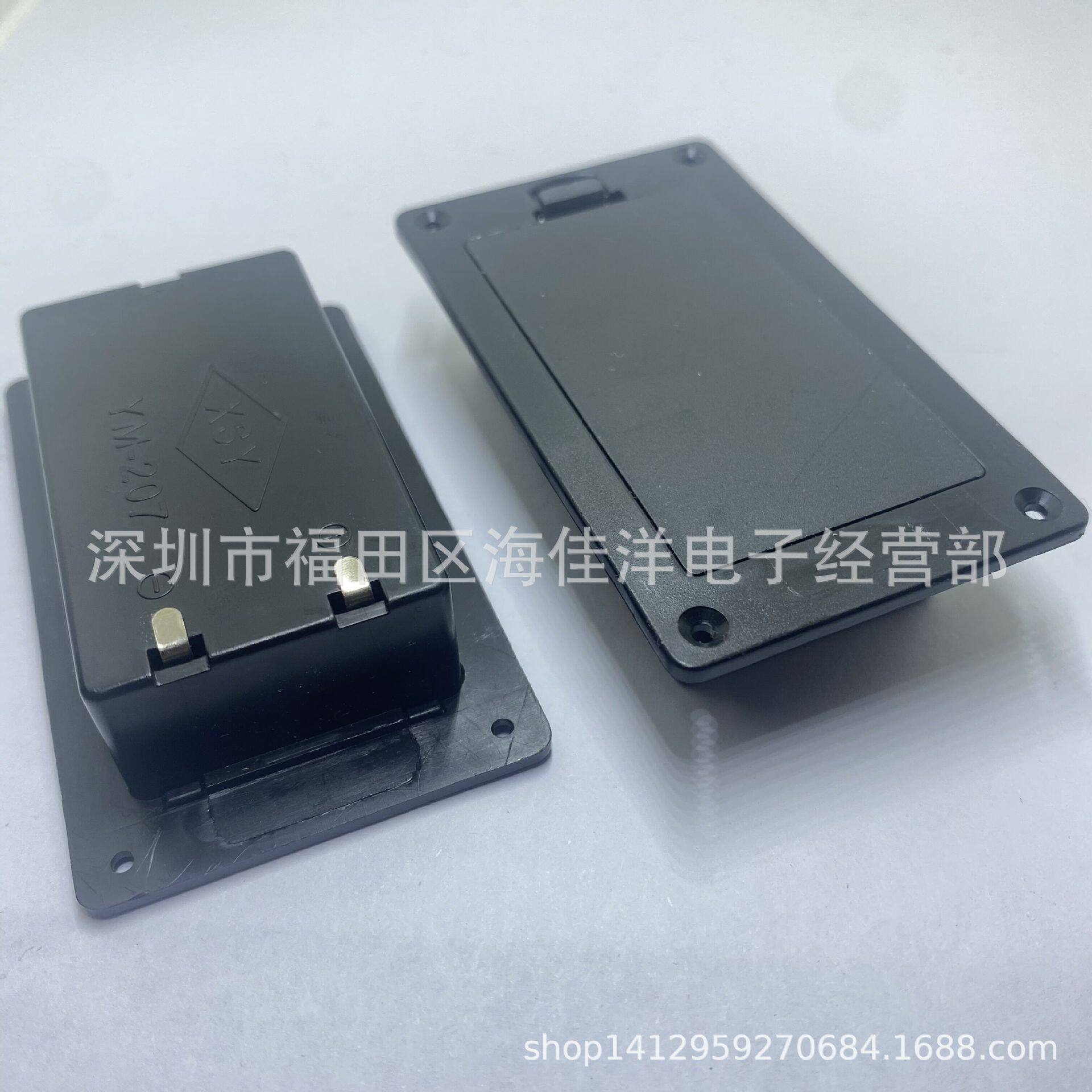 YM-207型电池盒 5号2节翻盖电池盒 3V 五号二节带盖嵌入式电池座