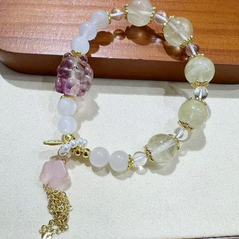 Nature's Art — Raw Moonstone Bracelet