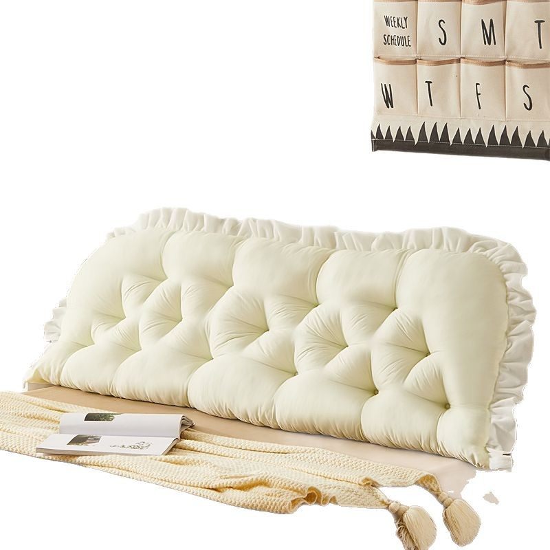 床头靠垫可固定反面有绑带学生宿舍床护腰靠枕大靠背高性价床靠