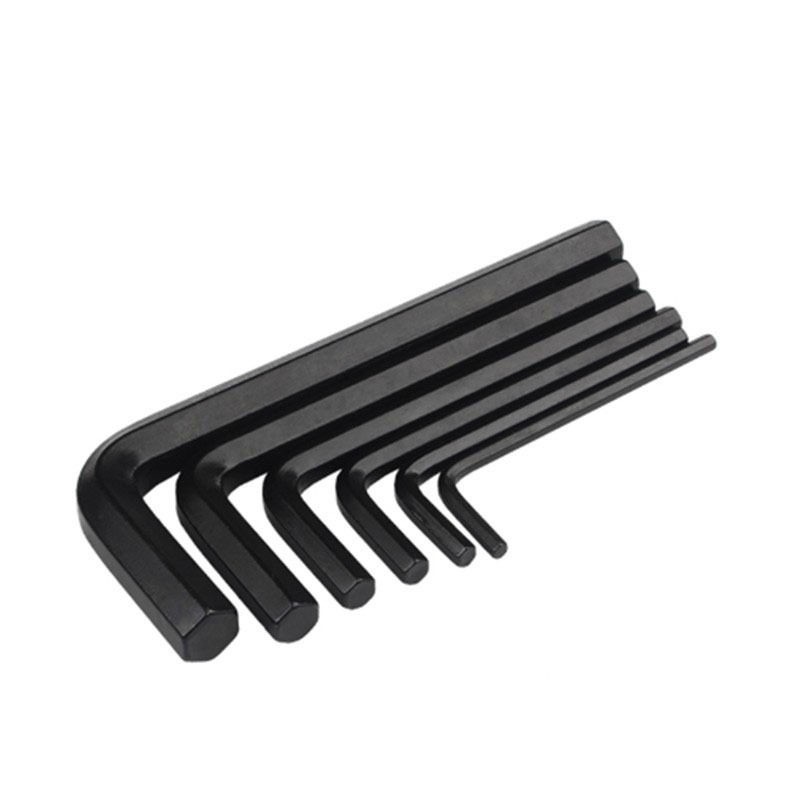 45#钢镀镍/黑色高强度六角匙平头扳手高强度内六角L型扳手板手