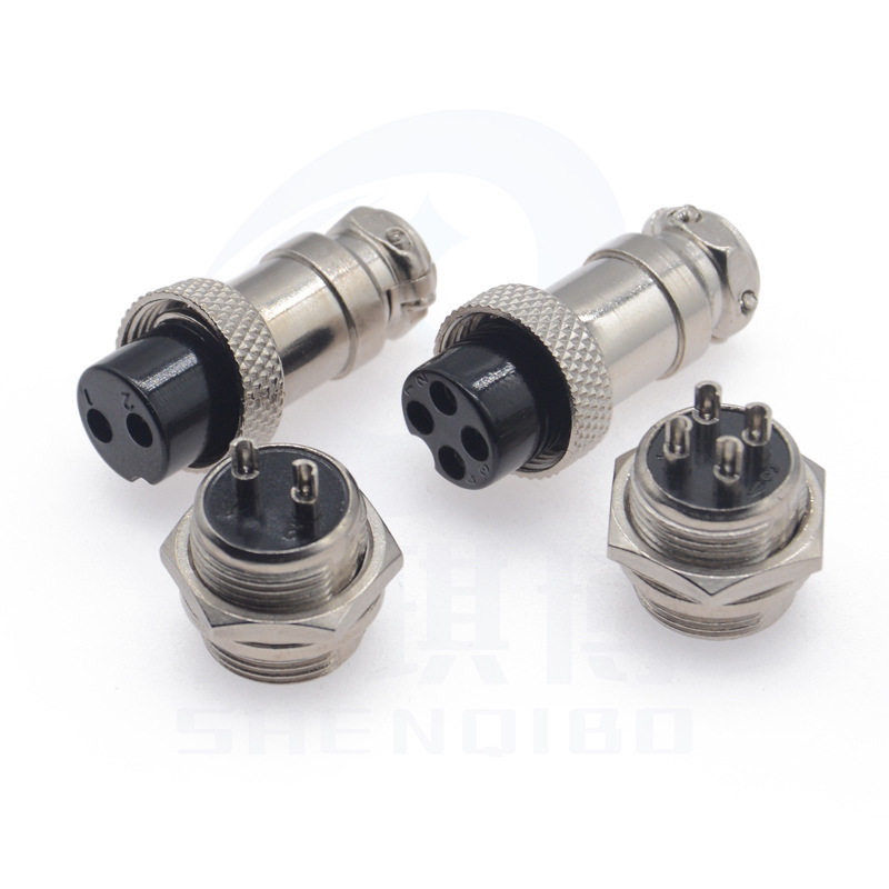 优质航空插头插座GX16-2/3/4/5/6/7/8/9/10公母头 六角固定式M16